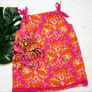 Hanna Andersson Pink/Orange Cotton Sun Dress Size 4